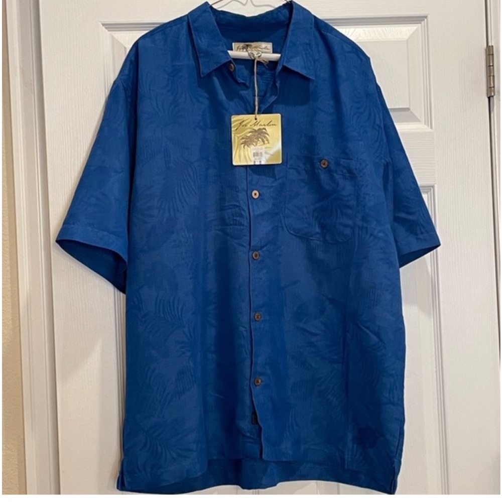 Joe Marlin Men’s Buttondown Palm Tree Shirt